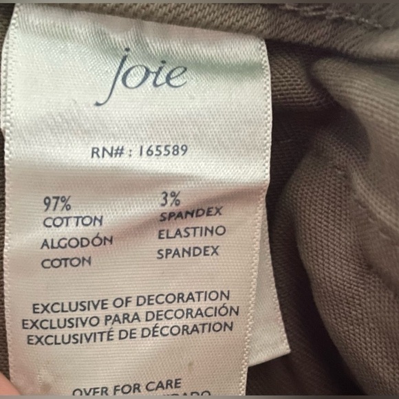 Joie Park Cargo Skinny Pants - Olive Green Size 16/33 New - Picture 8 of 12